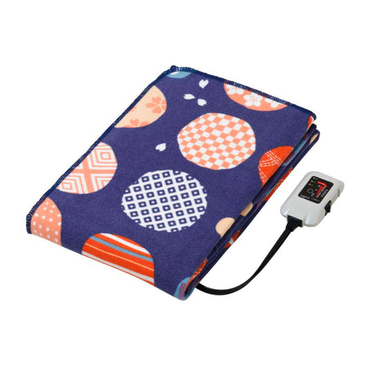 Skin-Friendly Cotton Electric Blanket - Made in Japan SB20MSL03 紺桔梗