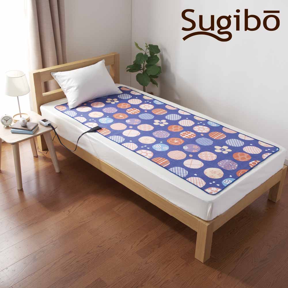 Skin-Friendly Cotton Electric Blanket - Made in Japan SB20MSL03 紺桔梗