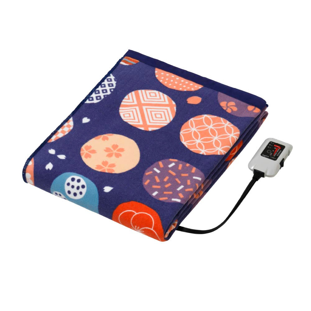 Skin-Friendly Cotton Electric Blanket - Made in Japan SB20MKWL04 紺桔梗