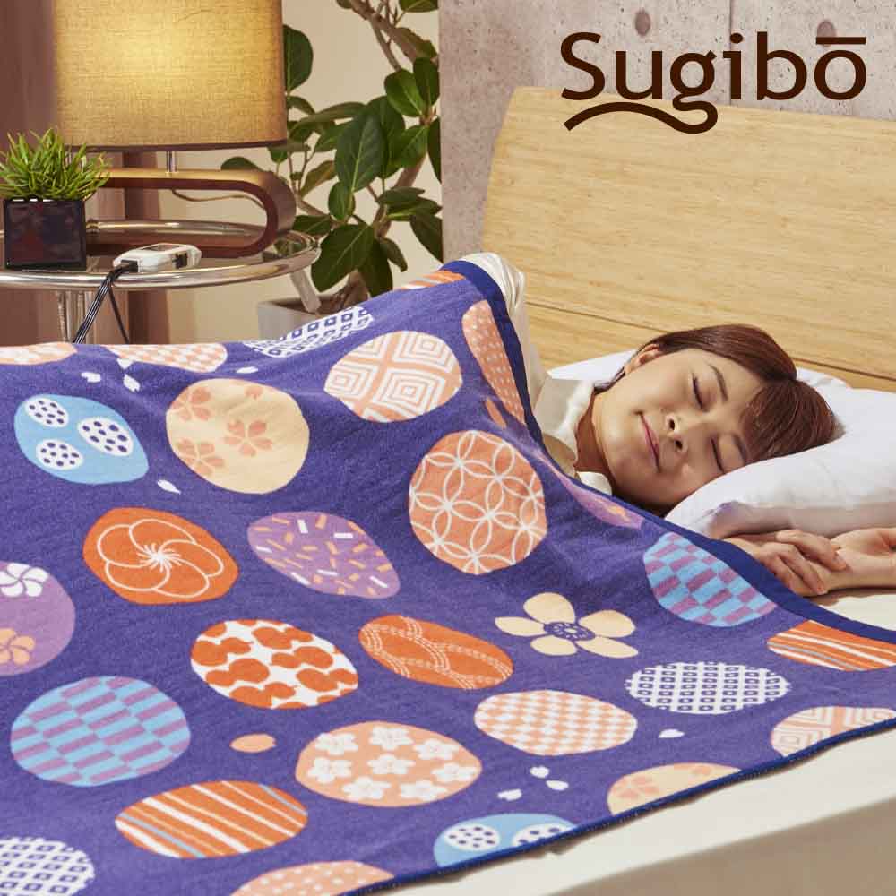 Skin-Friendly Cotton Electric Blanket - Made in Japan SB20MKWL04 紺桔梗