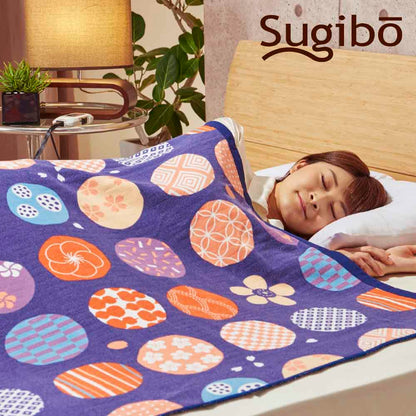 Skin-Friendly Cotton Electric Blanket - Made in Japan SB20MKWL04 紺桔梗