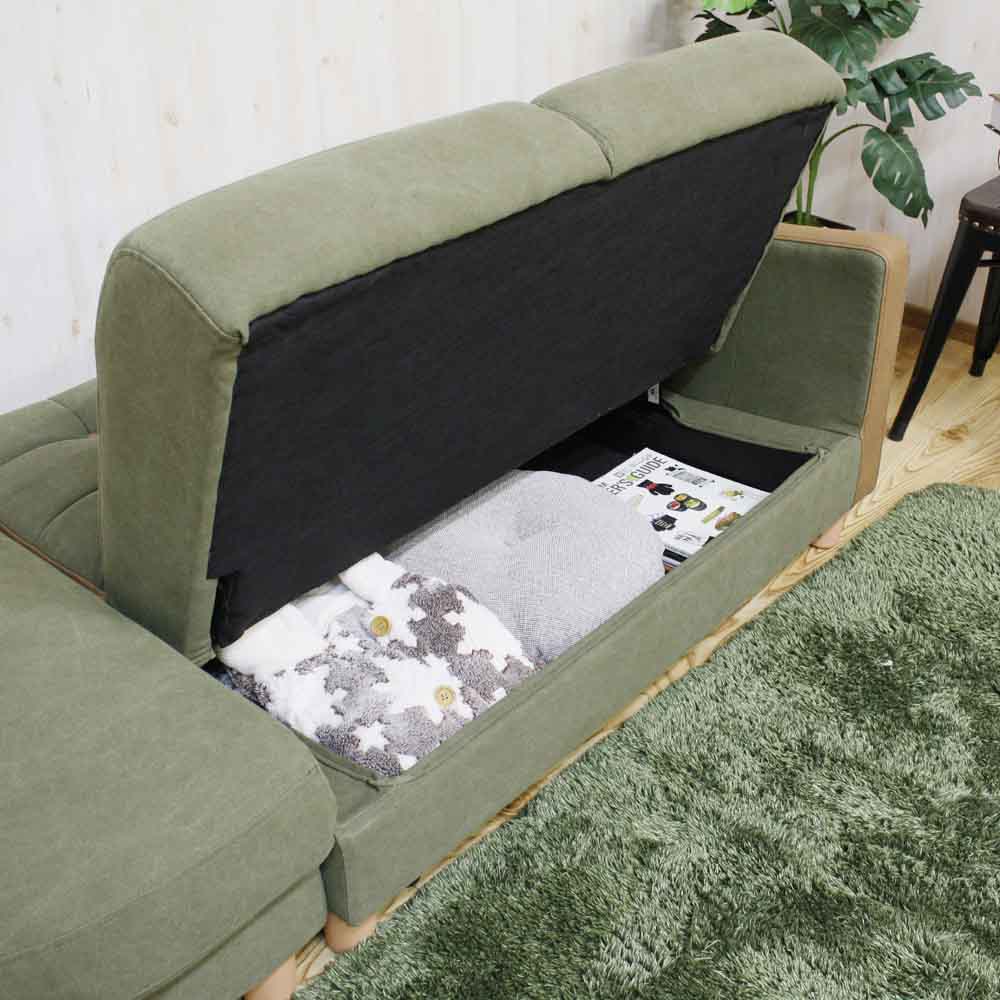 Compact Couch Sofa with Storage SO-05KDX-GR