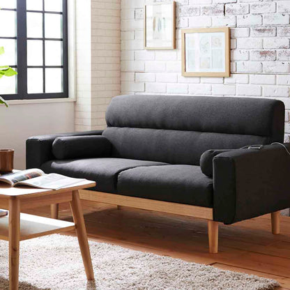 2.5-Seater Sofa with Dual Outlet SO-20-GY