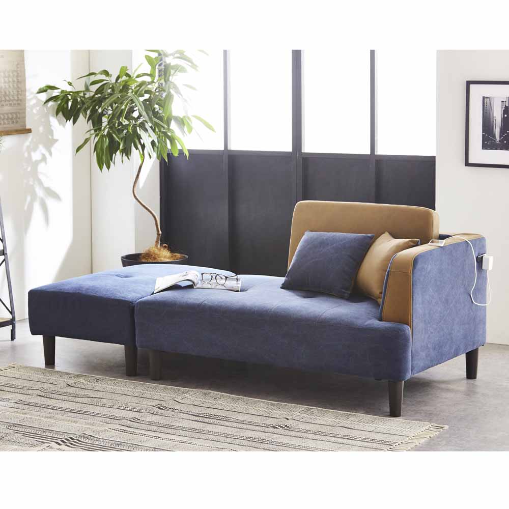 Couch Sofa with Dual Outlet SO-27DX-NV