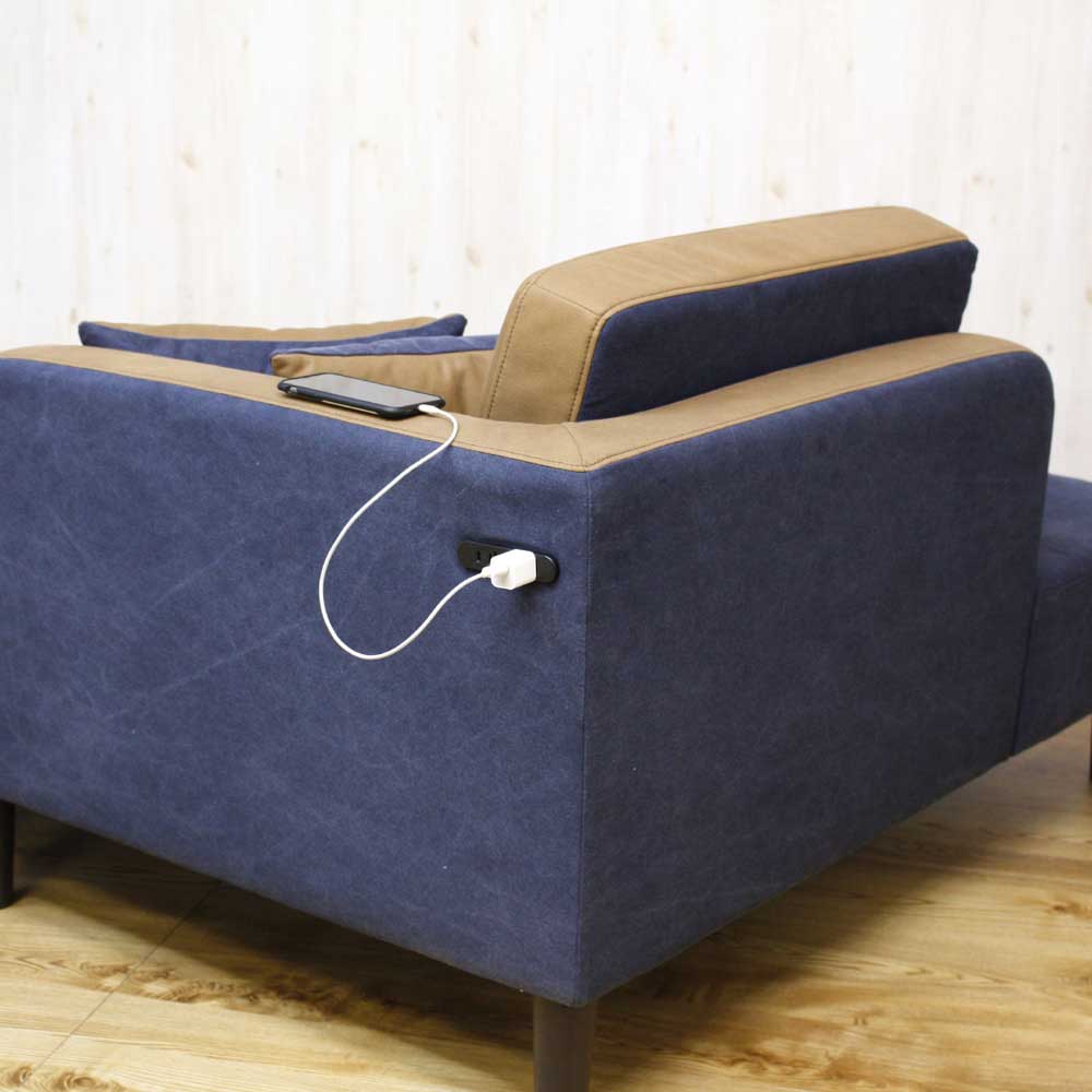 Couch Sofa with Dual Outlet SO-27DX-NV