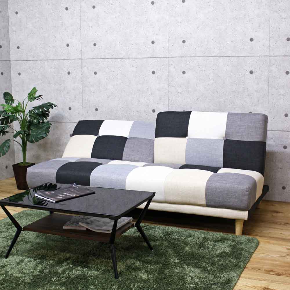 2-Way Patchwork Sofa Bed SO-32-MO