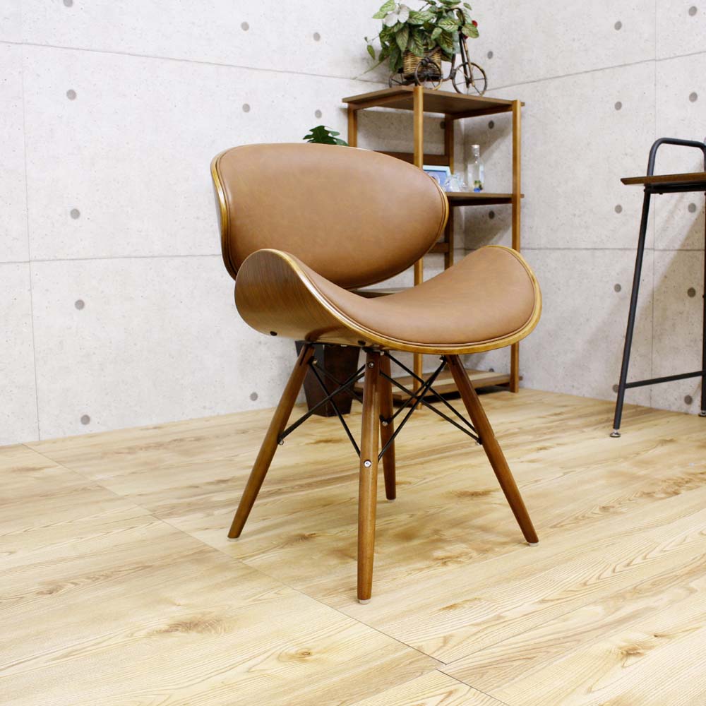 Mid-Century Style Design Chair CC-02-LBR