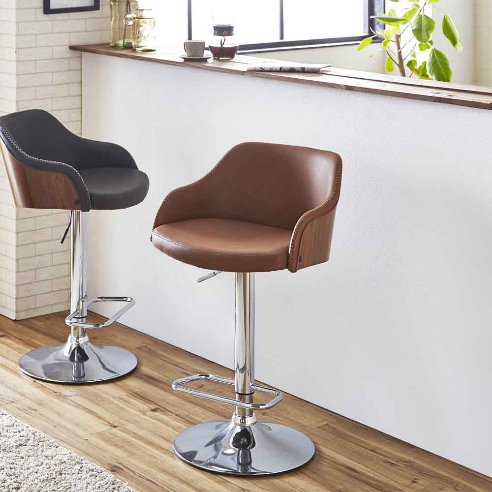 Modern Counter Chair Light Brown CC-09-LBR