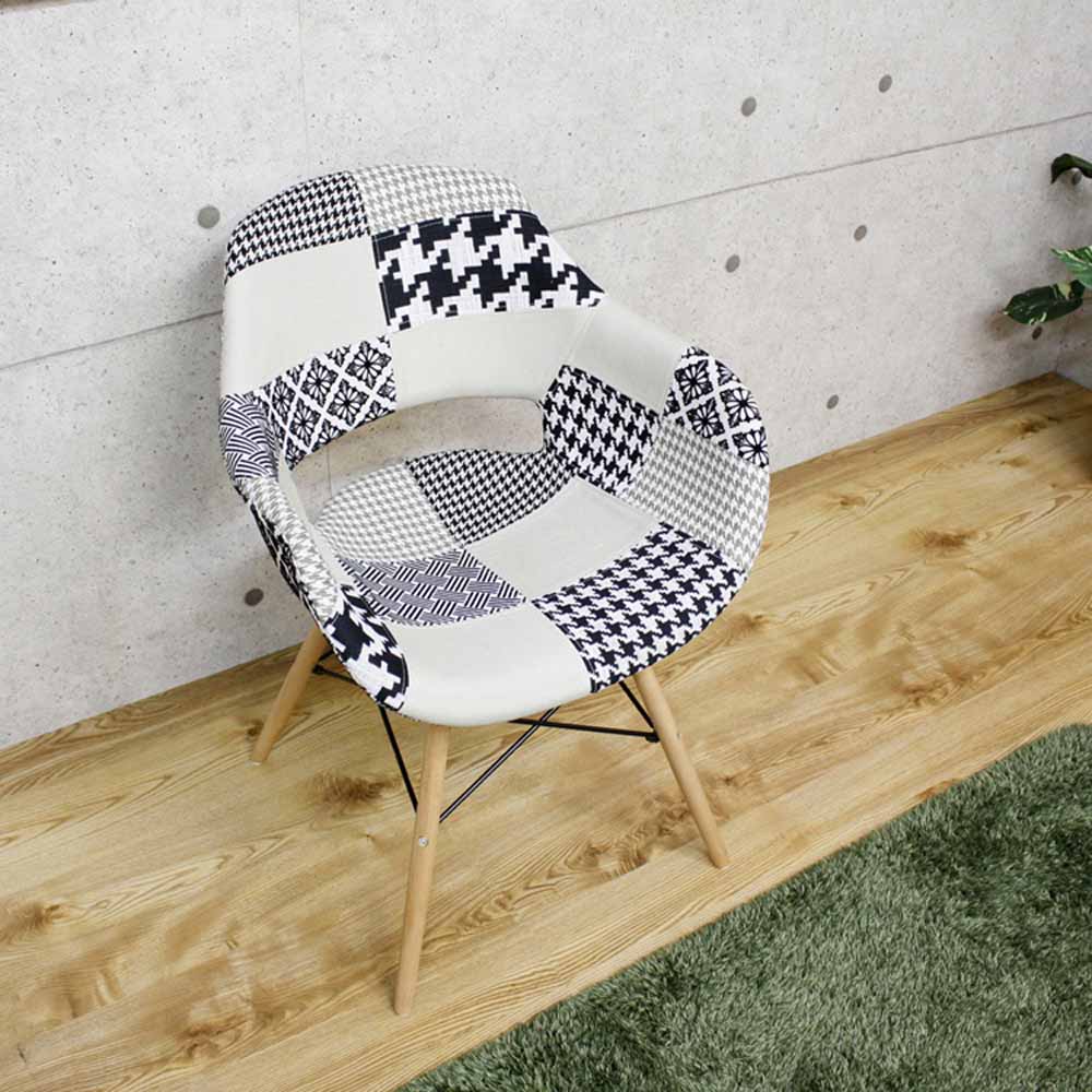 Patchwork Design Chair - Monotone CC-FR-MT
