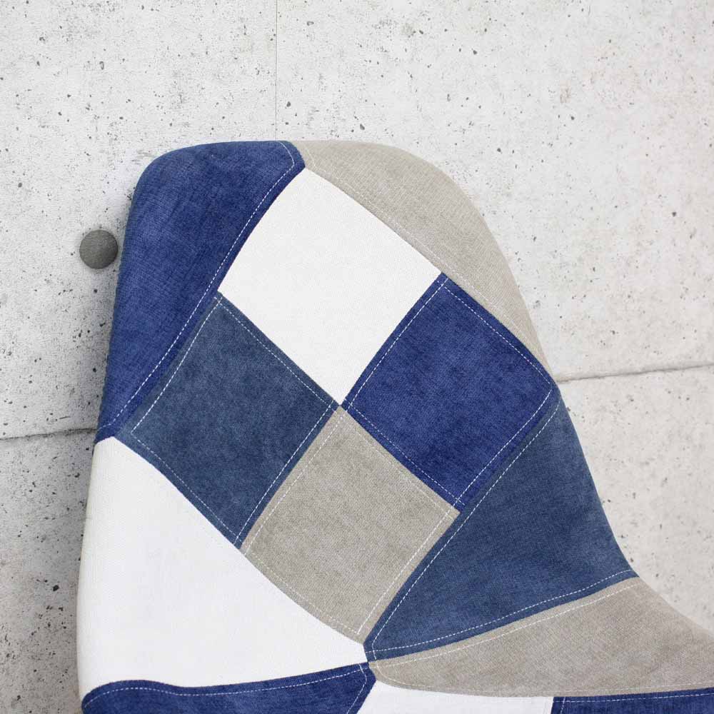 Patchwork Shell Chair - Blue CC-YD-BL
