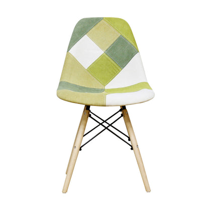Patchwork Shell Chair - Green CC-YD-GR