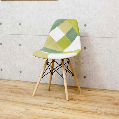 Patchwork Shell Chair - Green CC-YD-GR