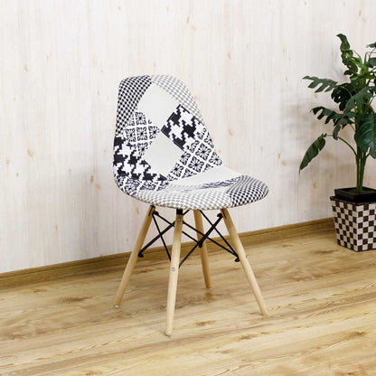 Patchwork Shell Chair - Monotone CC-YD-MT