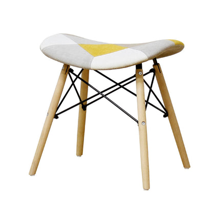 Cute Patchwork Stool Yellow CC-YD-ST-YE