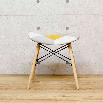 Cute Patchwork Stool Yellow CC-YD-ST-YE