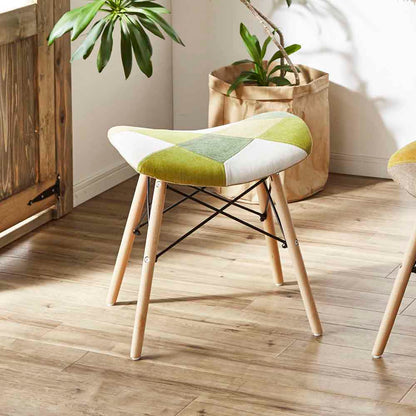 Cute Patchwork Stool Green CC-YD-ST-GR