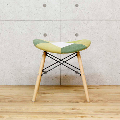 Cute Patchwork Stool Green CC-YD-ST-GR