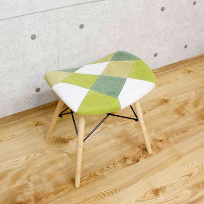 Cute Patchwork Stool Green CC-YD-ST-GR