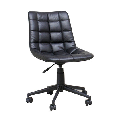 Antique Leather Style Work Chair OA-09-BK