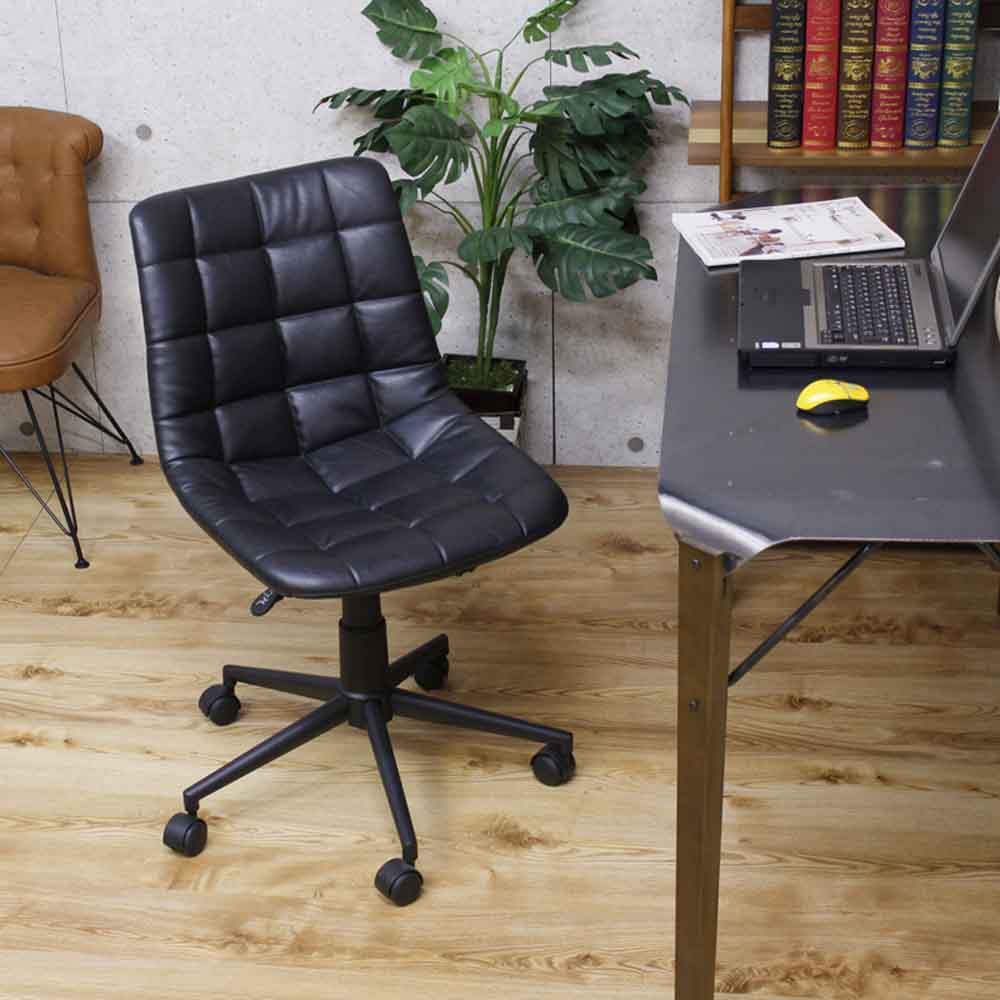 Antique Leather Style Work Chair OA-09-BK