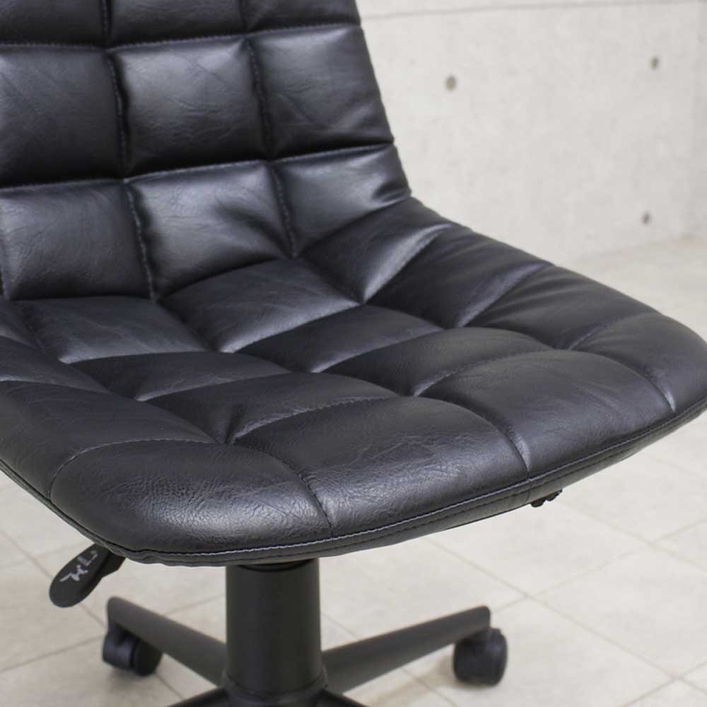 Antique Leather Style Work Chair OA-09-BK