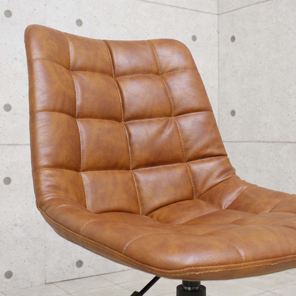 Antique Leather Style Work Chair Light OA-09-LBR