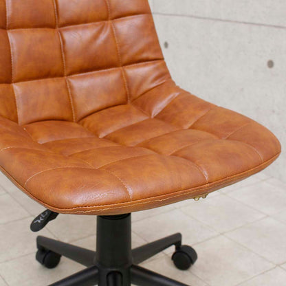 Antique Leather Style Work Chair Light OA-09-LBR