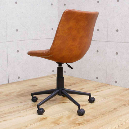 Antique Leather Style Work Chair Light OA-09-LBR