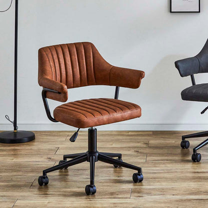 Retro Armrest Work Chair OA-IZ-LBR