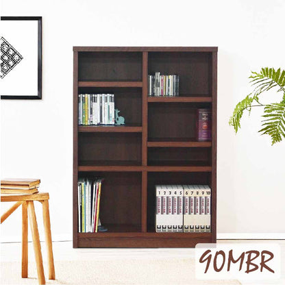 BS-01-90M-BR 90 cm Middle Book Shelf