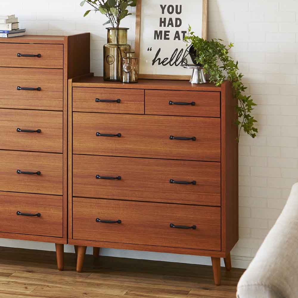 CH-01-80-4-TE Scandinavian Style High Chest