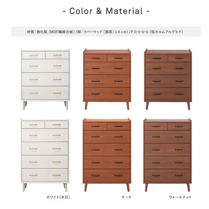 CH-01-80-4-TE Scandinavian Style High Chest