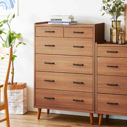 CH-01-80-5-WN Scandinavian Style High Chest