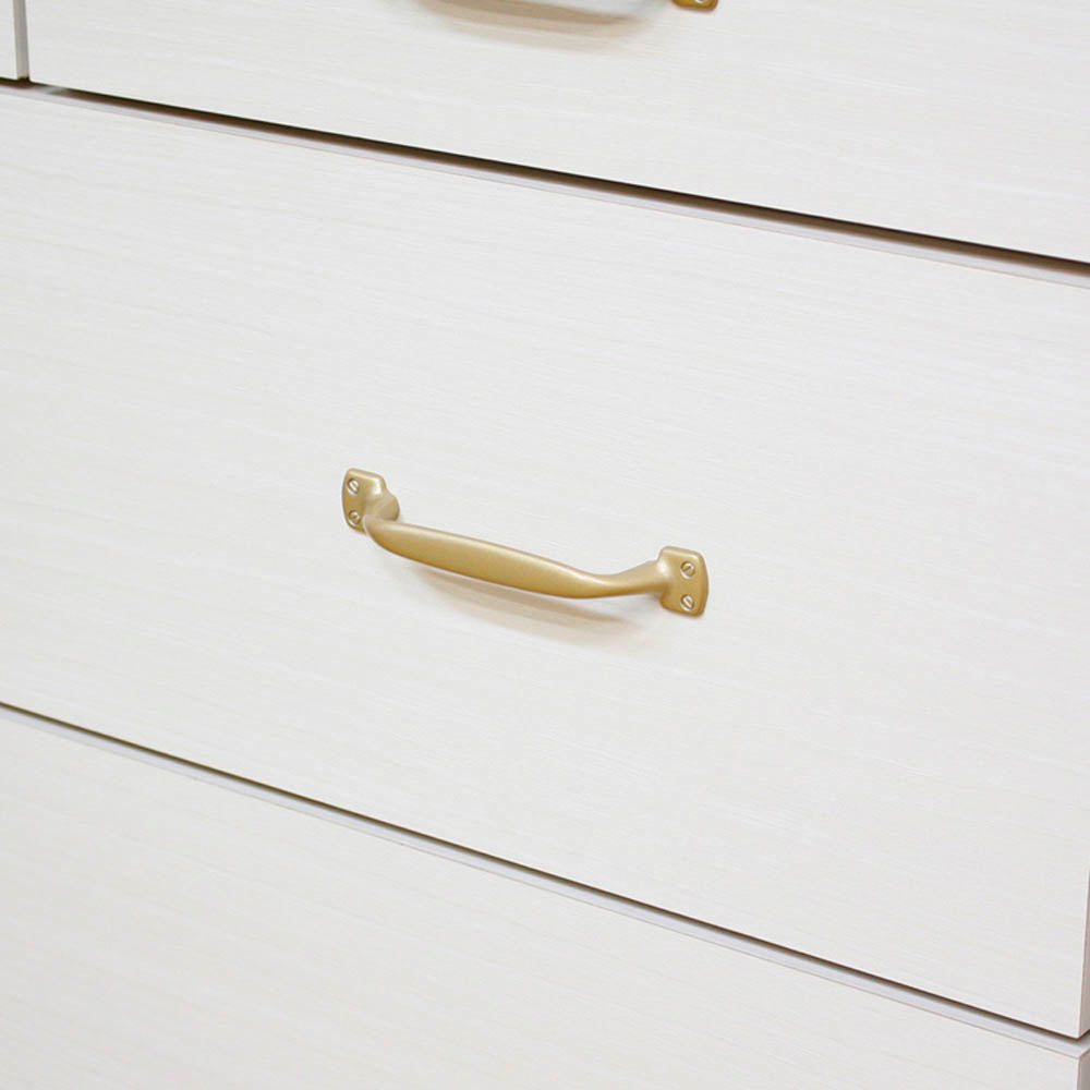 CH-01-120-3-WH Scandinavian Style Low Chest