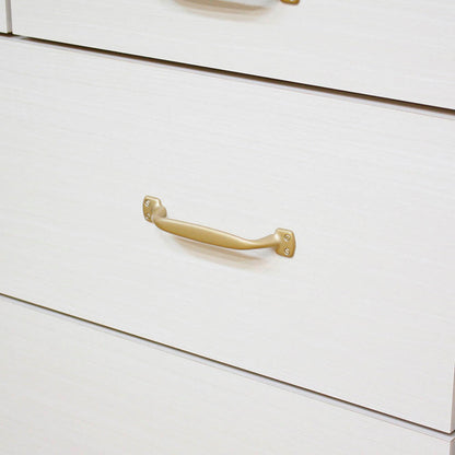 CH-01-120-3-WH Scandinavian Style Low Chest
