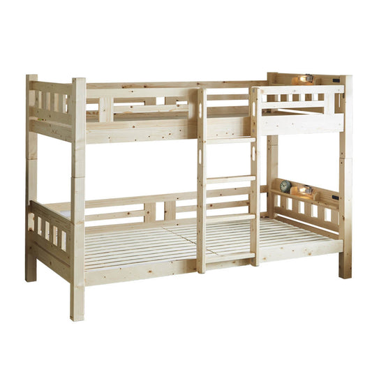 BB-07-2-NA Space-Saving Double Bunk Bed with Vertical Ladder