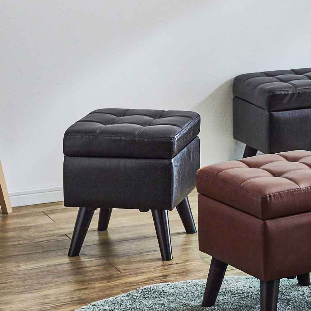 40cm Wide Storage Stool ST-MY-40-DBR