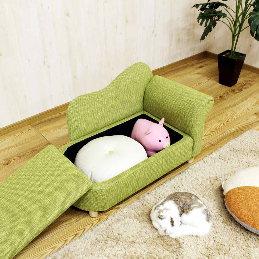 Pet Sofa with Storage PSO-KRS-GR