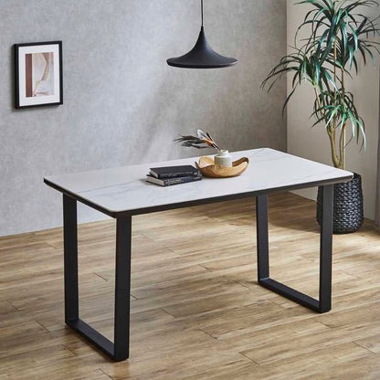 Ceramic Dining Table 140 - White
