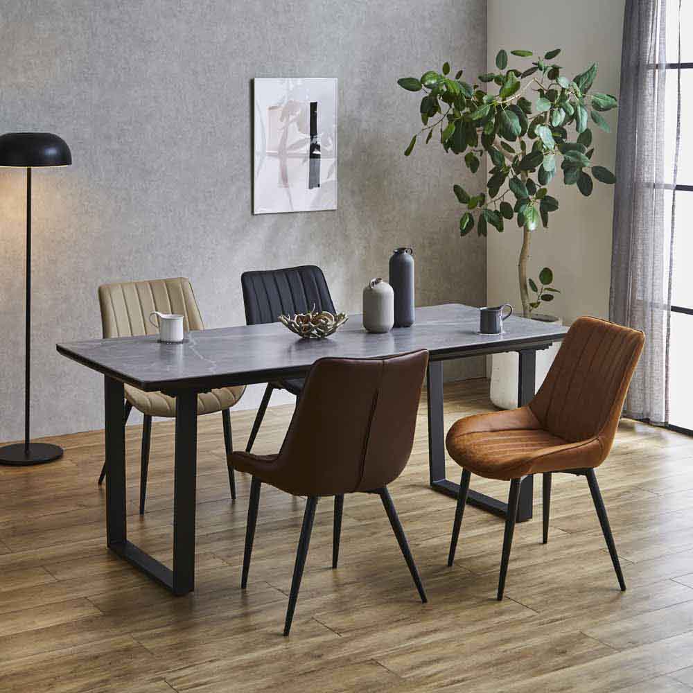 Ceramic Dining Table 180 - Gray