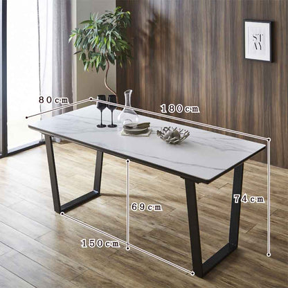 Ceramic Dining Table 180 - Gray