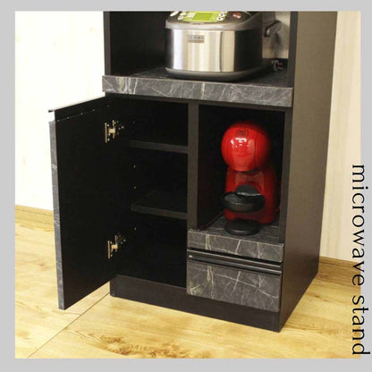 Compact Domestic Microwave Stand with Door RB-02-T-GY