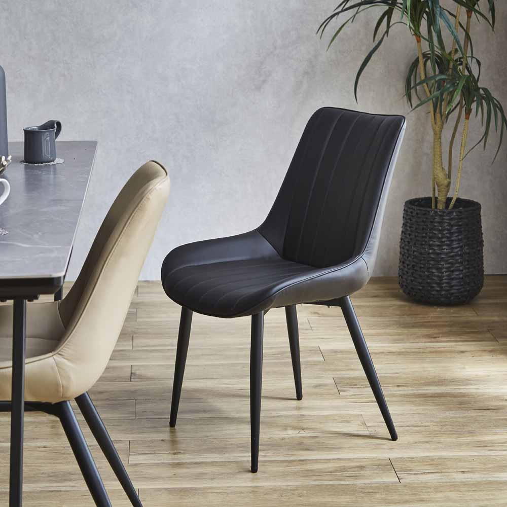 Comfortable Simple Dining Chair Set of 2 DCRTY-BK