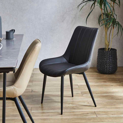 Comfortable Simple Dining Chair Set of 2 DCRTY-BK