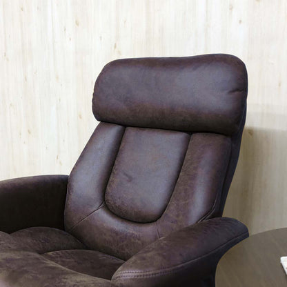 Personal Chair with Ottoman PC-MBL-DBR