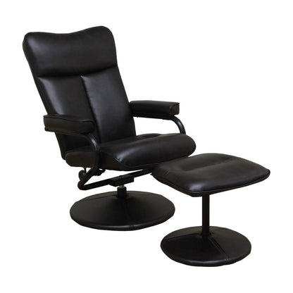 Personal Chair with Ottoman PC-LGN-BK