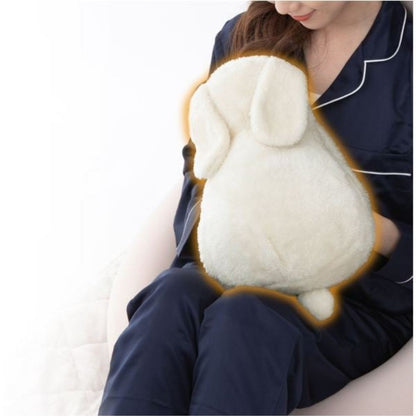 Heat Retaining Hot Water Bottle POKAUSA White