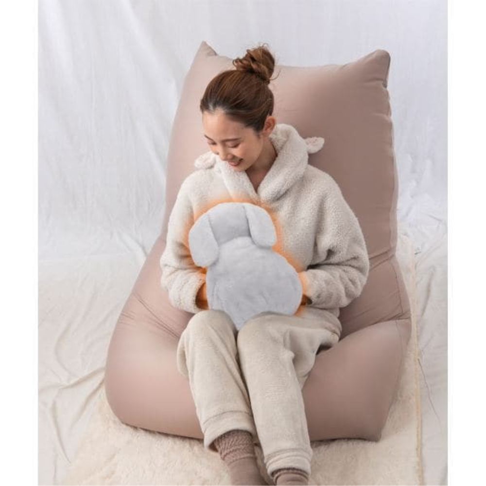 Heat Retaining Hot Water Bottle POKAUSA Gray