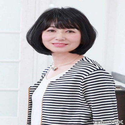 Priscilla Hat Wig Bob Heat-Resistant TCK - Chocolate Black