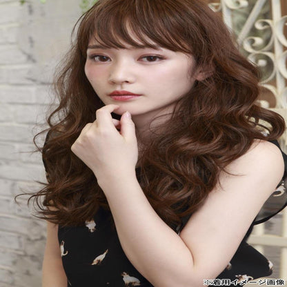Priscilla All Wig Fluffy Wave Long Heat Resistant Maroon Brown